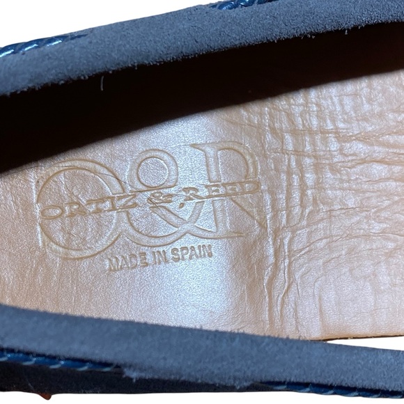 New Ortiz & Reed Made in Spain Brown/Blue Loafers Men’s size 8 - Picture 14 of 15